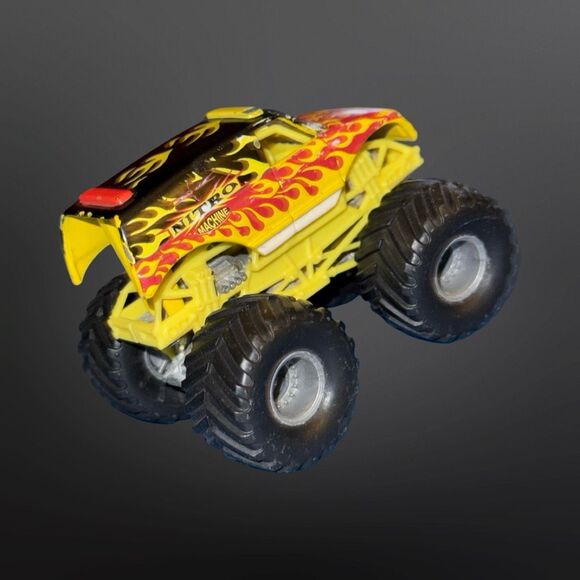 Hot Wheels Monster Jam Diecast Metal Base Nitro Machine Monster Truck 1:64 A26 - Picture 4 of 10